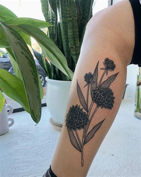 black dahlia rose tattoo|black dahlia tattoo willoughby.